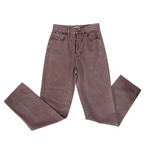PacSun Dad Jean Dusty Rose Pink Button Fly Denim Pants Women Size 26